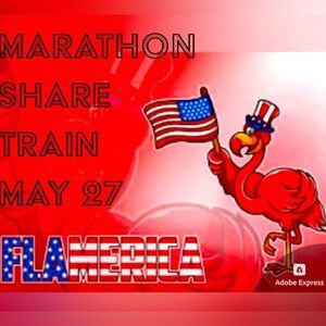 Flamerica marathon train share show EST